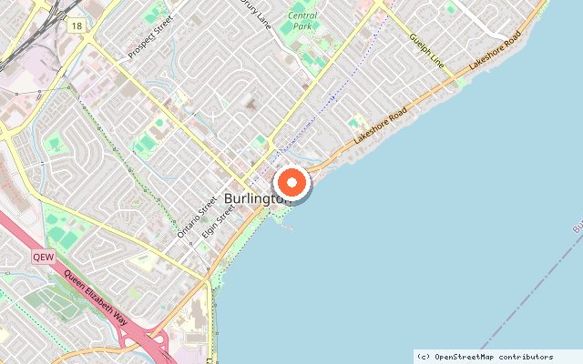 Map showing the location of BeauSoleil in Burlington