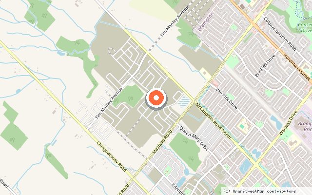 Map showing the location of The Social Urban Towns in Caledon