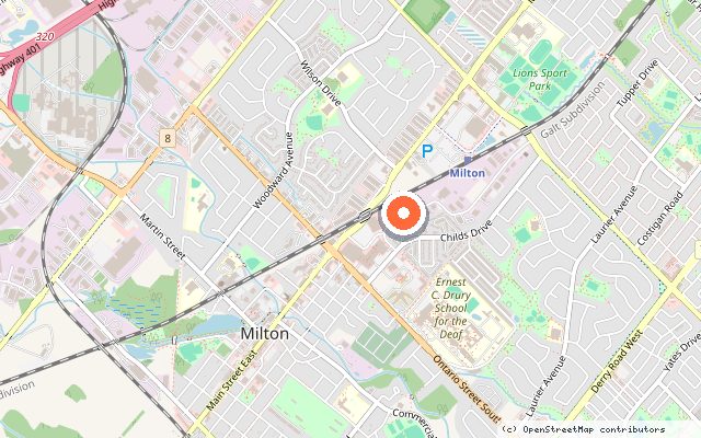 Map showing the location of Stationside in Milton