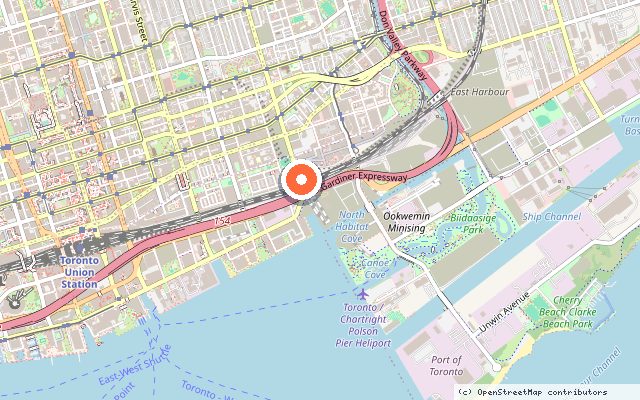 Map showing the location of 31 Parliament Condominiums in Toronto