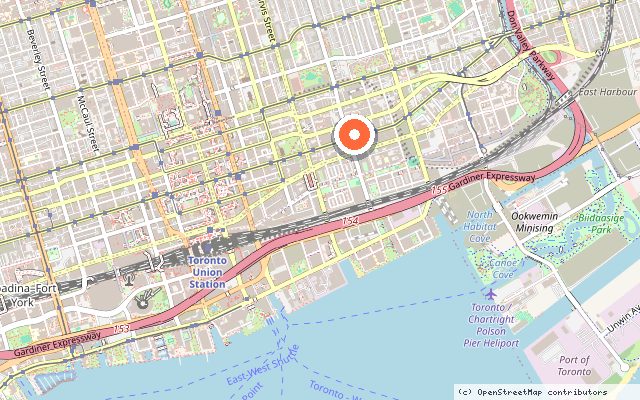 Map showing the location of Allure in Toronto